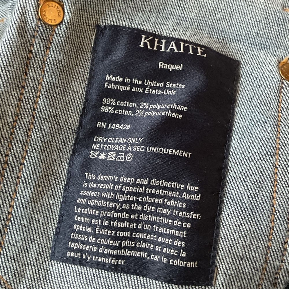 KHAITE Dark Blue Ankle & Cropped Jeans - Picture 6 of 6